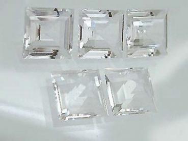 5 Bergkristalle im Brillantschliff Bergkristall 18 mm 